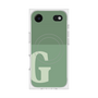 プレミアムスクエアケース with MagSafe［ オリジナル - initial two tone - G green ］
