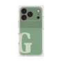 プレミアムスクエアケース with MagSafe［ オリジナル - initial two tone - G green ］