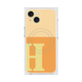 プレミアムスクエアケース with MagSafe［ オリジナル - initial two tone - H orange ］