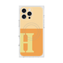 プレミアムスクエアケース with MagSafe［ オリジナル - initial two tone - H orange ］