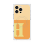プレミアムスクエアケース with MagSafe［ オリジナル - initial two tone - H orange ］