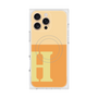 プレミアムスクエアケース with MagSafe［ オリジナル - initial two tone - H orange ］