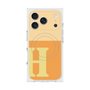 プレミアムスクエアケース with MagSafe［ オリジナル - initial two tone - H orange ］