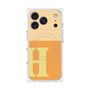 プレミアムスクエアケース with MagSafe［ オリジナル - initial two tone - H orange ］