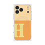 プレミアムスクエアケース with MagSafe［ オリジナル - initial two tone - H orange ］