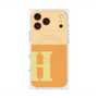 プレミアムスクエアケース with MagSafe［ オリジナル - initial two tone - H orange ］