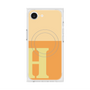 プレミアムスクエアケース with MagSafe［ オリジナル - initial two tone - H orange ］