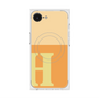 プレミアムスクエアケース with MagSafe［ オリジナル - initial two tone - H orange ］