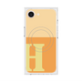 プレミアムスクエアケース with MagSafe［ オリジナル - initial two tone - H orange ］