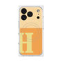 プレミアムスクエアケース with MagSafe［ オリジナル - initial two tone - H orange ］