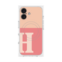 プレミアムスクエアケース with MagSafe［ オリジナル - initial two tone - H pink ］