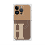 プレミアムスクエアケース with MagSafe［ オリジナル - initial two tone - H brown ］