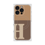 プレミアムスクエアケース with MagSafe［ オリジナル - initial two tone - H brown ］