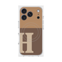 プレミアムスクエアケース with MagSafe［ オリジナル - initial two tone - H brown ］