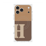 プレミアムスクエアケース with MagSafe［ オリジナル - initial two tone - H brown ］