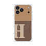 プレミアムスクエアケース with MagSafe［ オリジナル - initial two tone - H brown ］