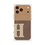 プレミアムスクエアケース with MagSafe［ オリジナル - initial two tone - H brown ］