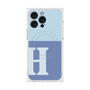 プレミアムスクエアケース with MagSafe［ オリジナル - initial two tone - H blue ］