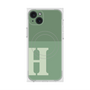 プレミアムスクエアケース with MagSafe［ オリジナル - initial two tone - H green ］