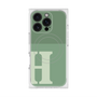プレミアムスクエアケース with MagSafe［ オリジナル - initial two tone - H green ］