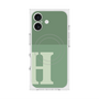プレミアムスクエアケース with MagSafe［ オリジナル - initial two tone - H green ］