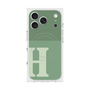 プレミアムスクエアケース with MagSafe［ オリジナル - initial two tone - H green ］