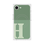 プレミアムスクエアケース with MagSafe［ オリジナル - initial two tone - H green ］