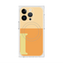 プレミアムスクエアケース with MagSafe［ オリジナル - initial two tone - I orange ］