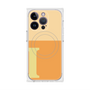 プレミアムスクエアケース with MagSafe［ オリジナル - initial two tone - I orange ］