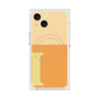 プレミアムスクエアケース with MagSafe［ オリジナル - initial two tone - I orange ］