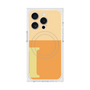 プレミアムスクエアケース with MagSafe［ オリジナル - initial two tone - I orange ］