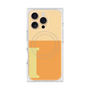 プレミアムスクエアケース with MagSafe［ オリジナル - initial two tone - I orange ］
