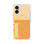 プレミアムスクエアケース with MagSafe［ オリジナル - initial two tone - I orange ］