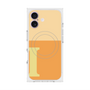 プレミアムスクエアケース with MagSafe［ オリジナル - initial two tone - I orange ］