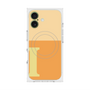 プレミアムスクエアケース with MagSafe［ オリジナル - initial two tone - I orange ］