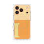 プレミアムスクエアケース with MagSafe［ オリジナル - initial two tone - I orange ］