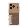 プレミアムスクエアケース with MagSafe［ オリジナル - initial two tone - I brown ］