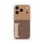 プレミアムスクエアケース with MagSafe［ オリジナル - initial two tone - I brown ］