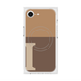 プレミアムスクエアケース with MagSafe［ オリジナル - initial two tone - I brown ］