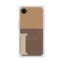 プレミアムスクエアケース with MagSafe［ オリジナル - initial two tone - I brown ］