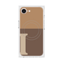 プレミアムスクエアケース with MagSafe［ オリジナル - initial two tone - I brown ］