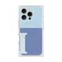プレミアムスクエアケース with MagSafe［ オリジナル - initial two tone - I blue ］