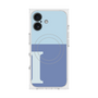 プレミアムスクエアケース with MagSafe［ オリジナル - initial two tone - I blue ］