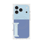 プレミアムスクエアケース with MagSafe［ オリジナル - initial two tone - I blue ］