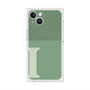 プレミアムスクエアケース with MagSafe［ オリジナル - initial two tone - I green ］