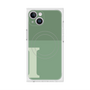 プレミアムスクエアケース with MagSafe［ オリジナル - initial two tone - I green ］