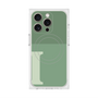 プレミアムスクエアケース with MagSafe［ オリジナル - initial two tone - I green ］
