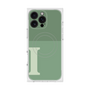 プレミアムスクエアケース with MagSafe［ オリジナル - initial two tone - I green ］