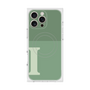 プレミアムスクエアケース with MagSafe［ オリジナル - initial two tone - I green ］