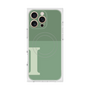 プレミアムスクエアケース with MagSafe［ オリジナル - initial two tone - I green ］